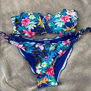 Never worn Royal blue bikini. Size small.